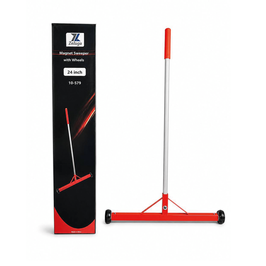 Imán para Roofing con Ruedas de 24" Zeluga® — Barredora Magnética de Clavos